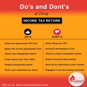 ITR Do's and Dont's